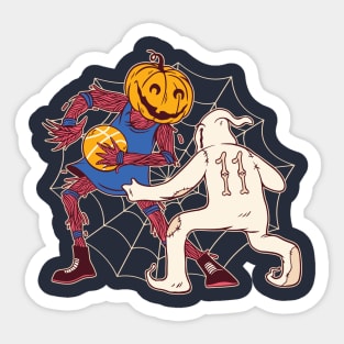 Basket ball halloween Sticker